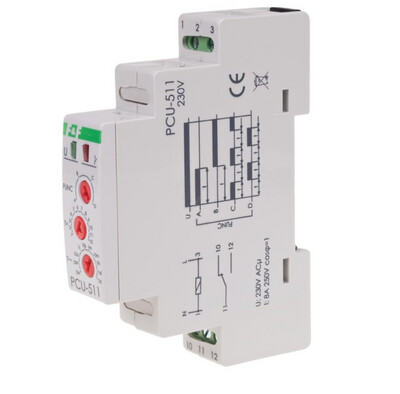 F&F PCU-511 230V AC Zeitrelais verzögertes Ein & Ausschalten zyklische Arbeit F&F PCU-511 230V AC Zeitrelais verzögertes Ein & Ausschalten zyklische Arbeit