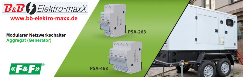 F&F PSA-463 230V 400V Modularer Netzwerkschalter Aggregat Generator Netz 4xPolig F&F PSA-463 230V 400V Modularer Netzwerkschalter Aggregat Generator Netz 4xPolig