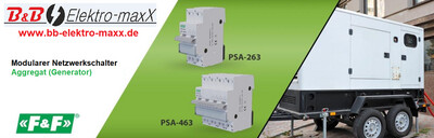 F&F PSA-463 230V 400V Modularer Netzwerkschalter Aggregat Generator Netz 4xPolig