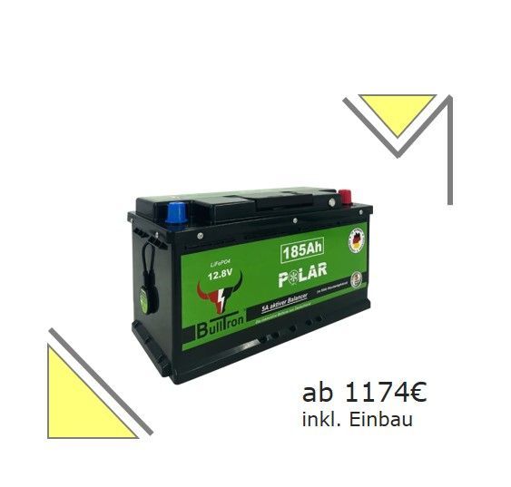 Lithium - Batterie für Wohnmobile und Camper inkl. Einbau