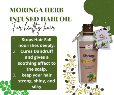 Moringa Herb Infused Hair Oil(male and female)
