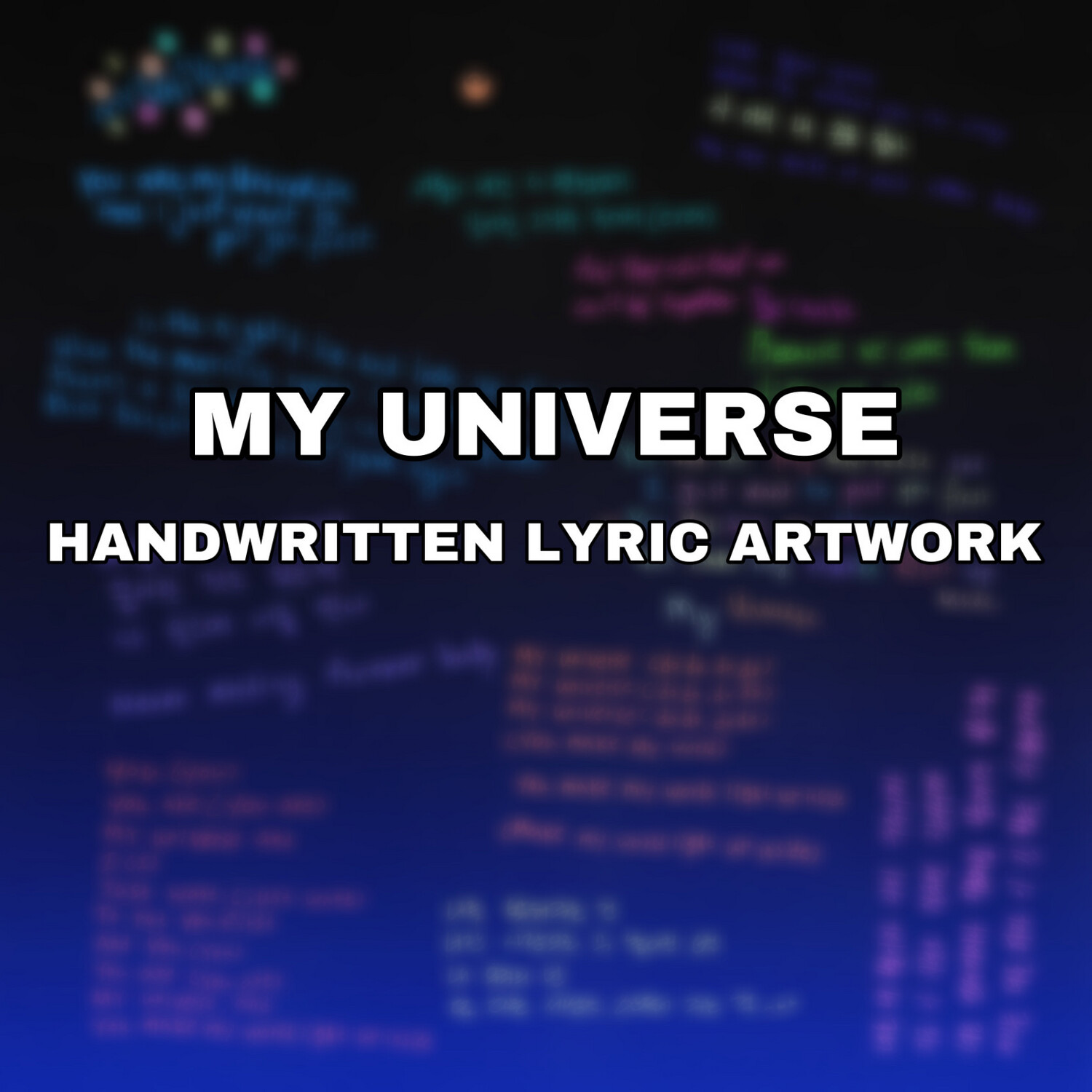 BTS X COLDPLAY ✨MY UNIVERSE HANDWRITTEN LYRICS + MP3