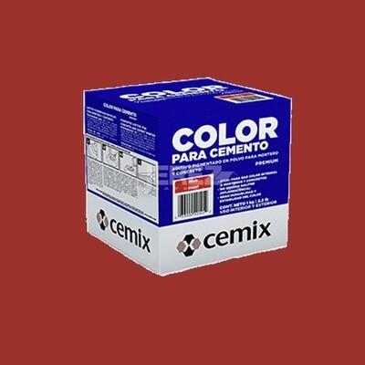 COLOR PARA CEMENTO ROJO OXIDO 1KG CEMIX