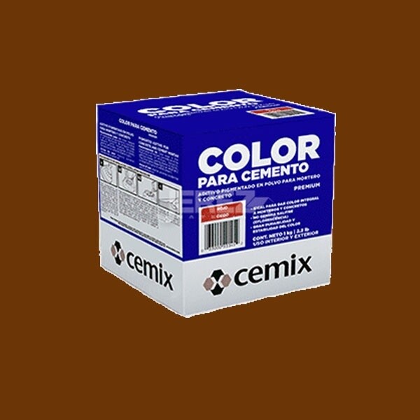 COLOR PARA CEMENTO CHOCOLATE 1 KG CEMIX