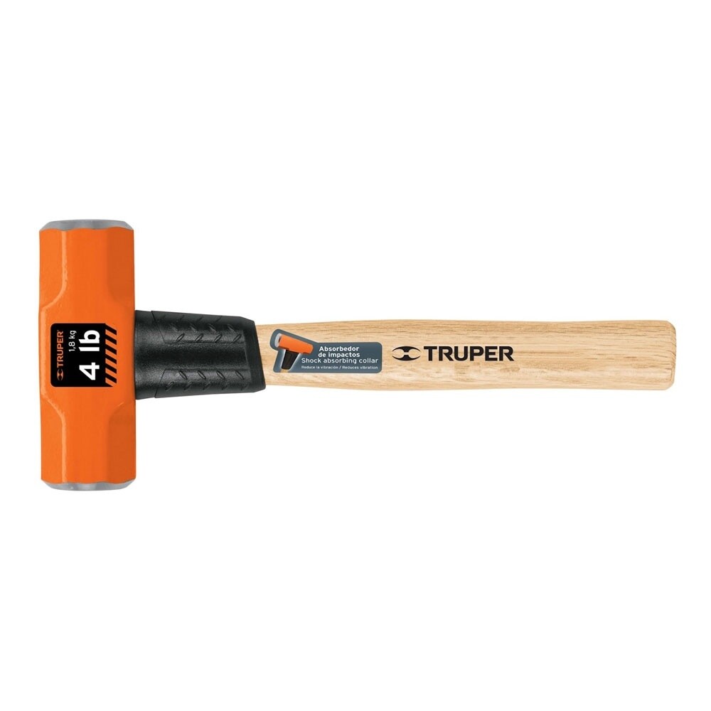 Marro octagonal 4 lb, mango de madera 12, Truper COD 16508