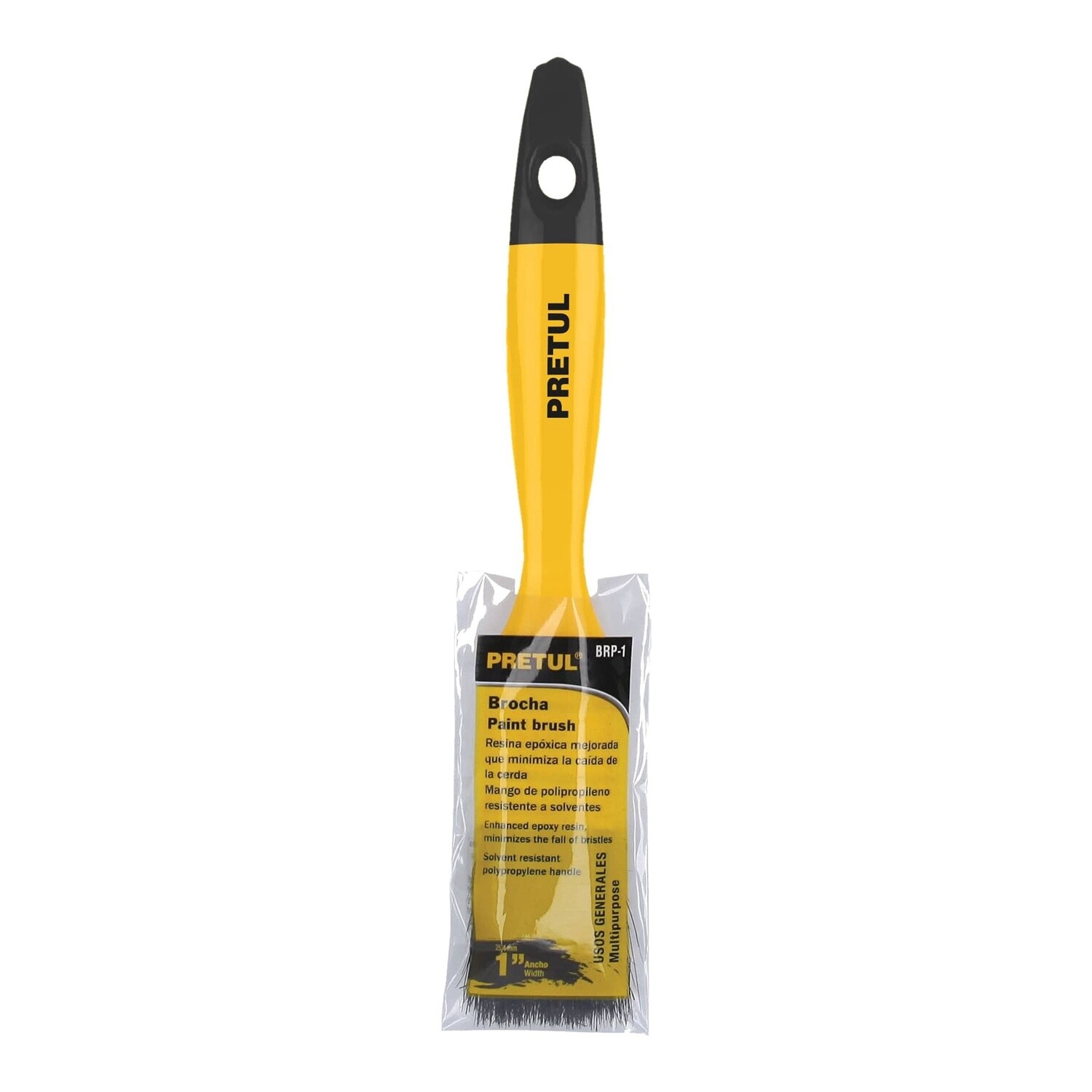 Brocha uso general de 1 con mango de plastico, Pretul COD 21524