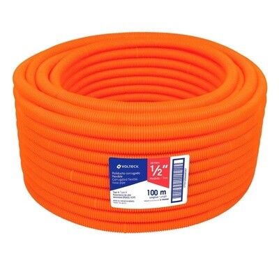 MANGUERA CORRUGADA FLEXIBLE VOLTECK 1/2" CON GUIA, COD45016 VOLTECK PF-1/2G  ((POR METRO))