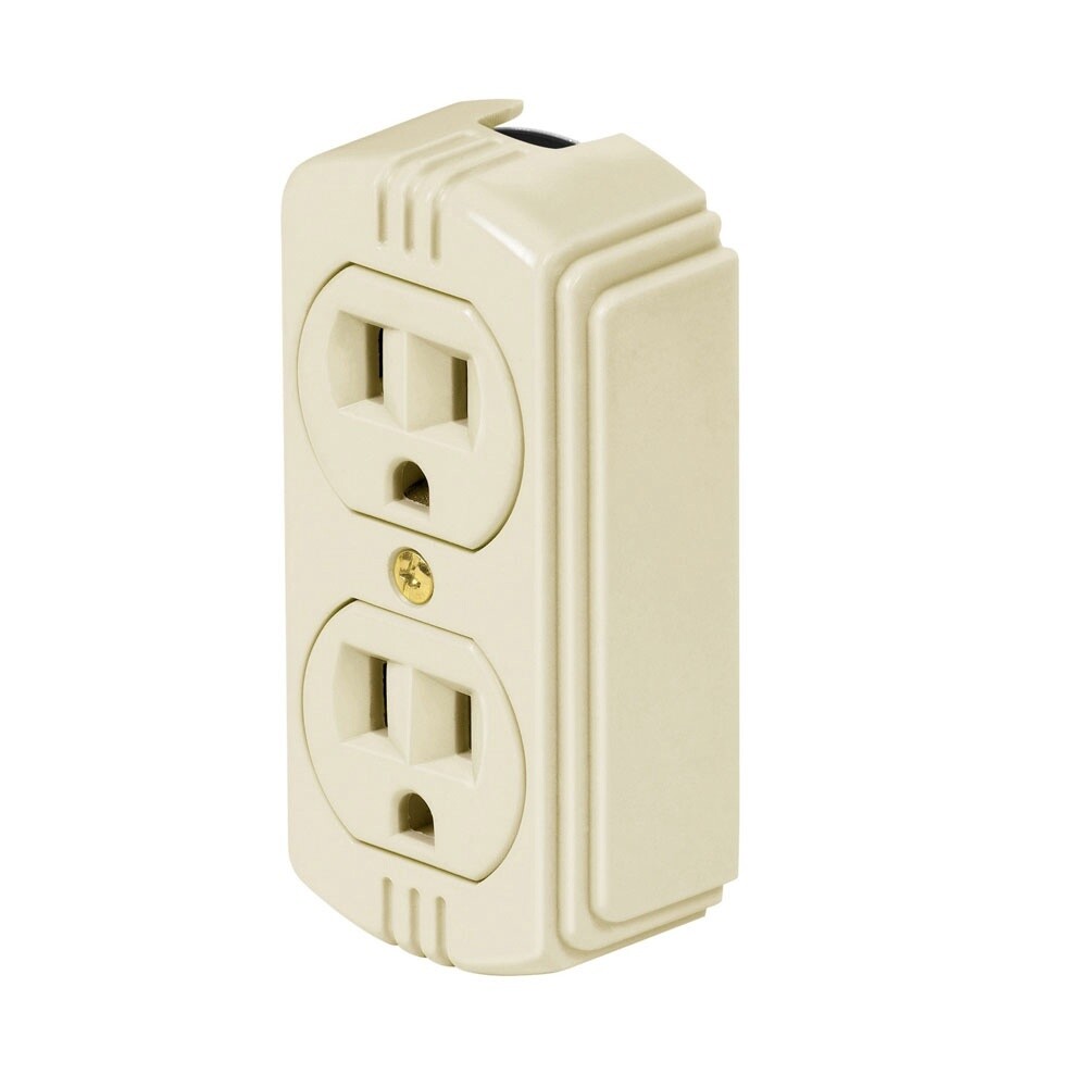 Contacto de sobreponer duplex, 2 polostierra a granel COD 47041