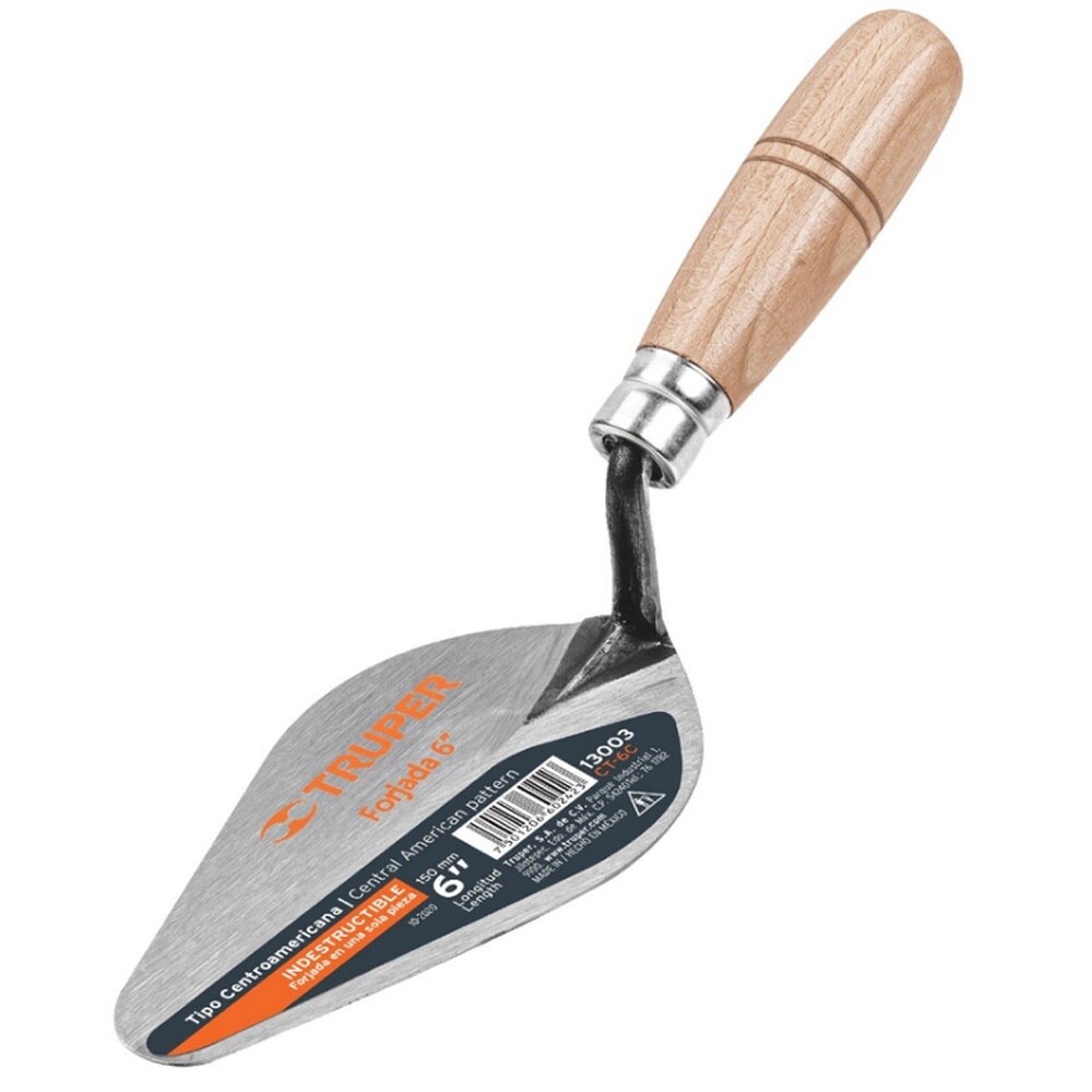 Cuchara para albanil 6 forjada tipo Centroamericana, Truper COD 13003