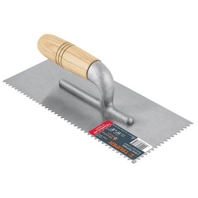 LLANA MANGO MADERA CANTO DENTADO TRIANGULAR 6 REMACHES  11" COD 15409 TRUPER LLM-6D