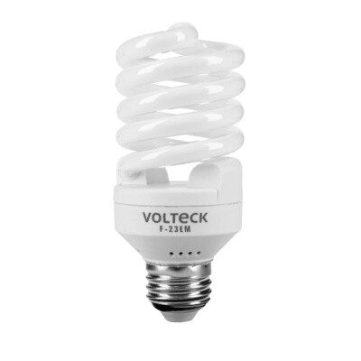 LAMPARA 23W, ESPIRAL MINI LUZ DIA, T2 EN BLISTER  VOLTECK COD  46838 F-23EM