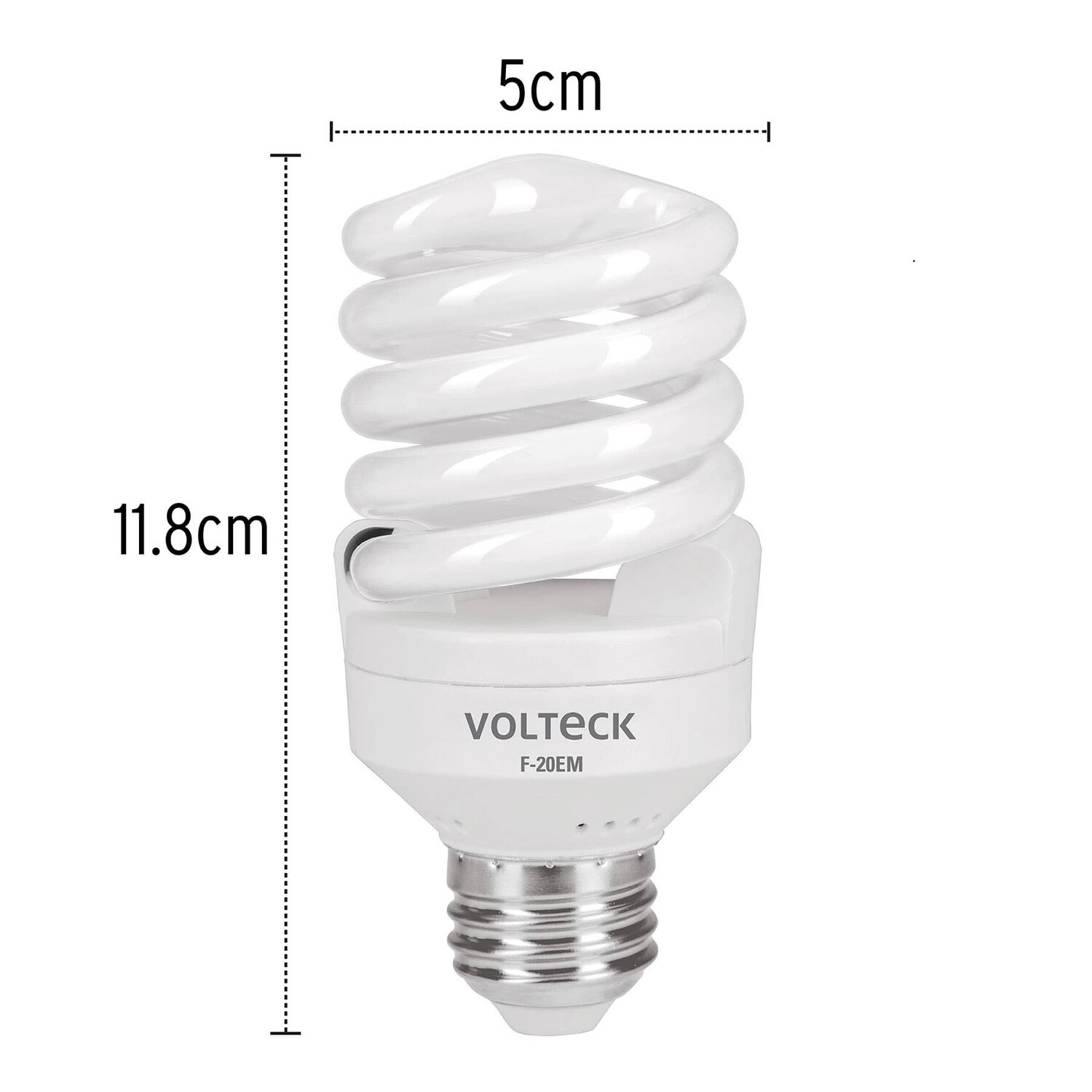 LAMPARA 20W, ESPIRAL MINI T2 COD 48206 VOLTECK F-20EM