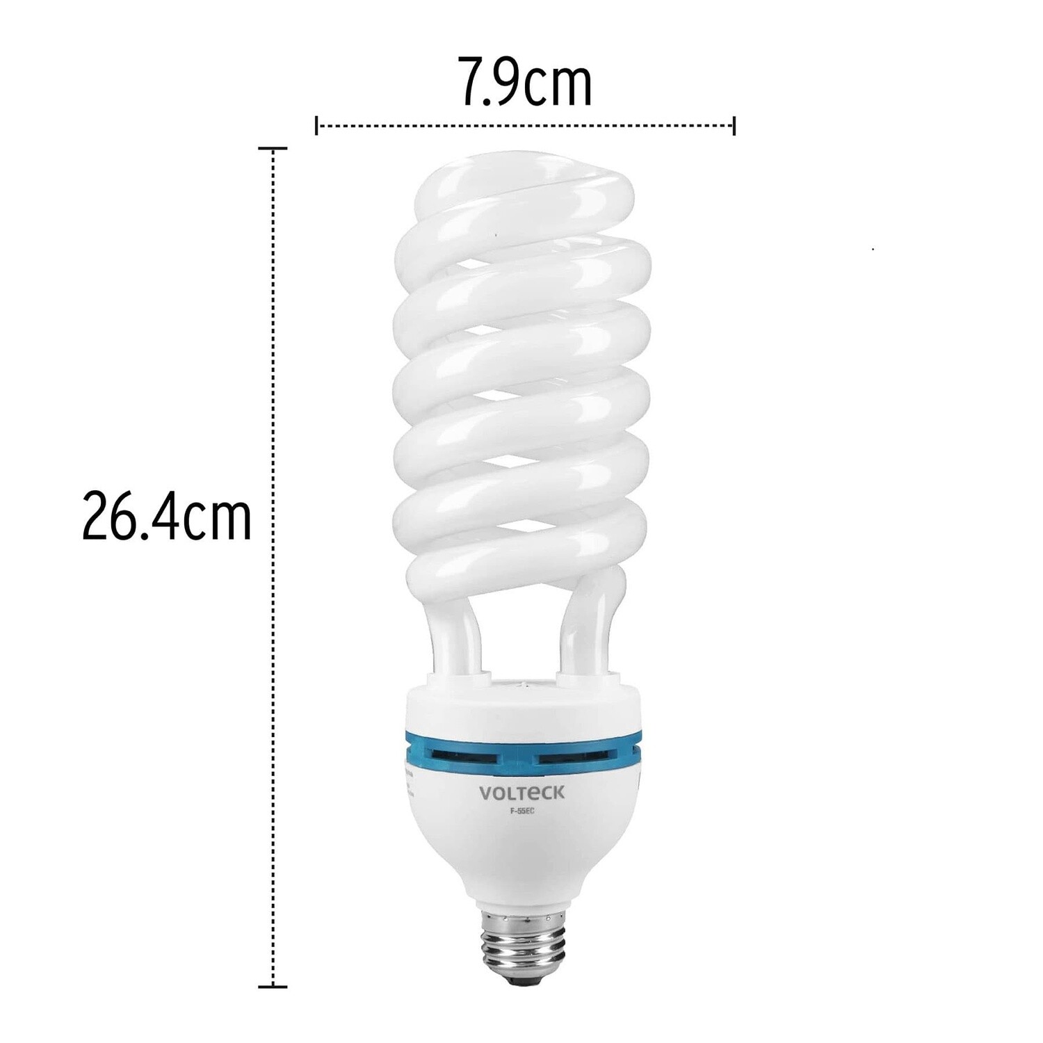 Lampara espiral T5 55 W alta potencia luz de dia, caja Truper COD 48216