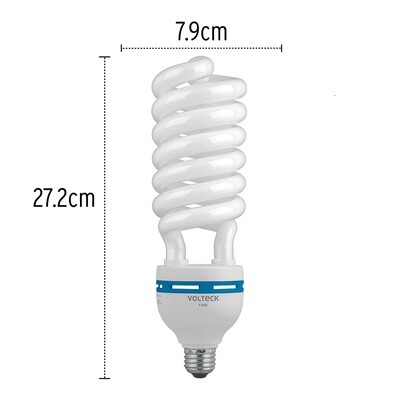 Lampara espiral T5 65 W alta potencia luz de dia, caja COD 48217