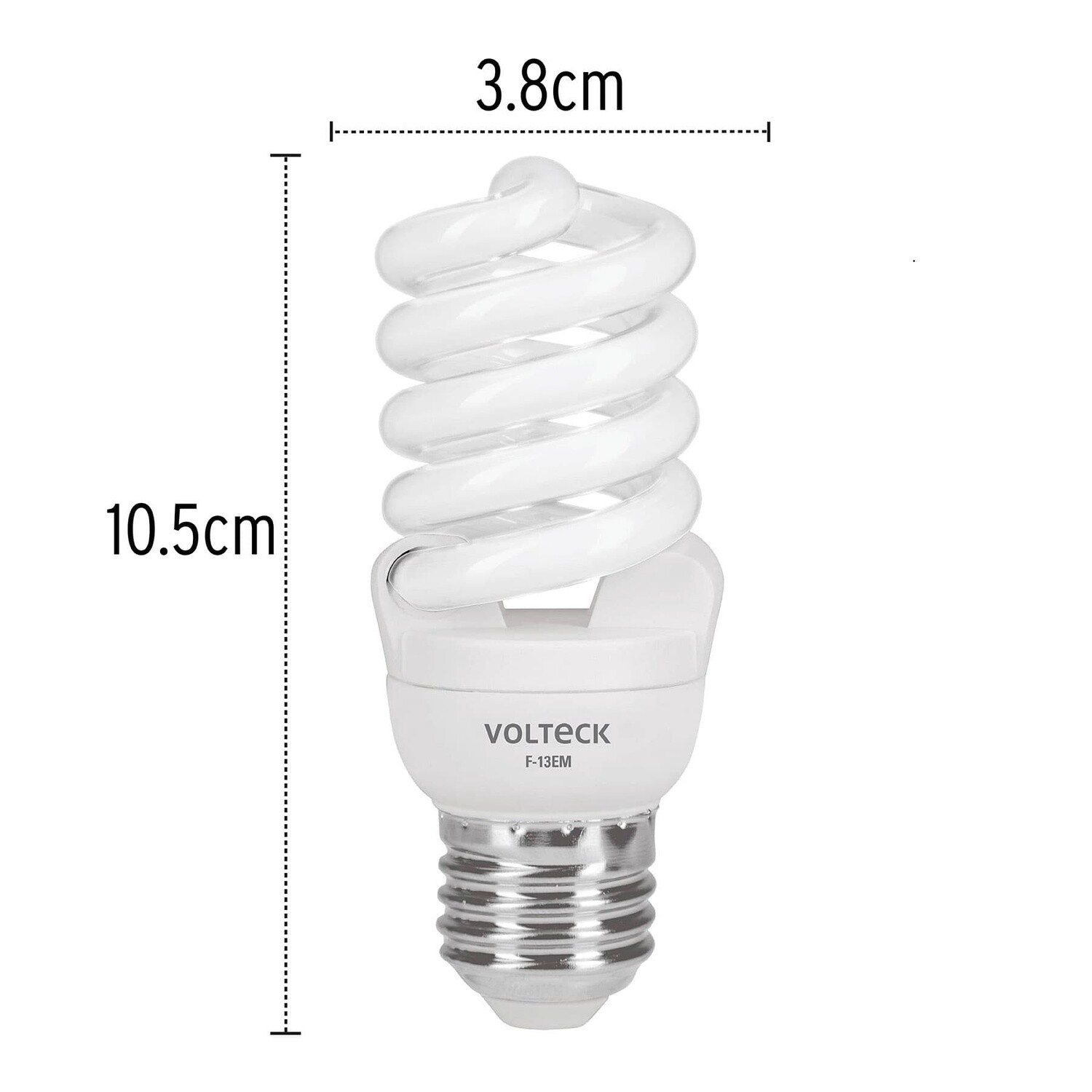 LAMPARA 13W, ESPIRAL MINI T2 COD 48504 VOLTECK F-13EM