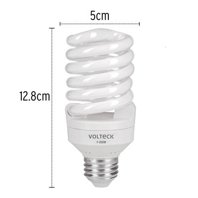 LAMPARA 25W , ESPIRAL MINI T2 COD 48506 VOLTECK F-25EM