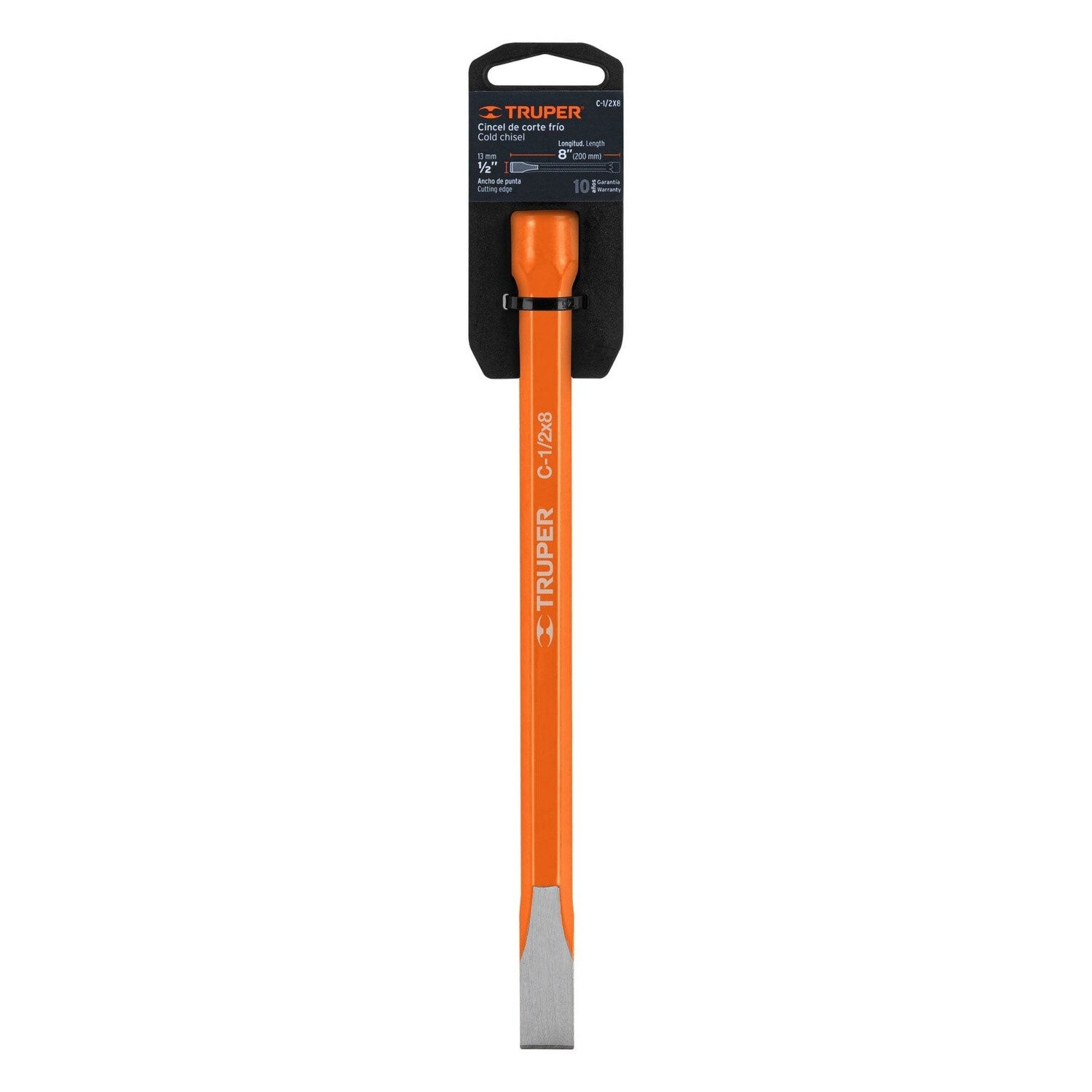 Cincel de corte frio de 1/2 X 8, Truper COD 12118