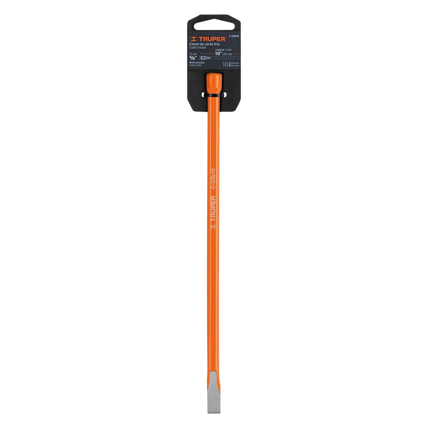 CINCEL DE CORTE FRIO, 3/8" X 10" COD 12112 TRUPER C-3/8X10