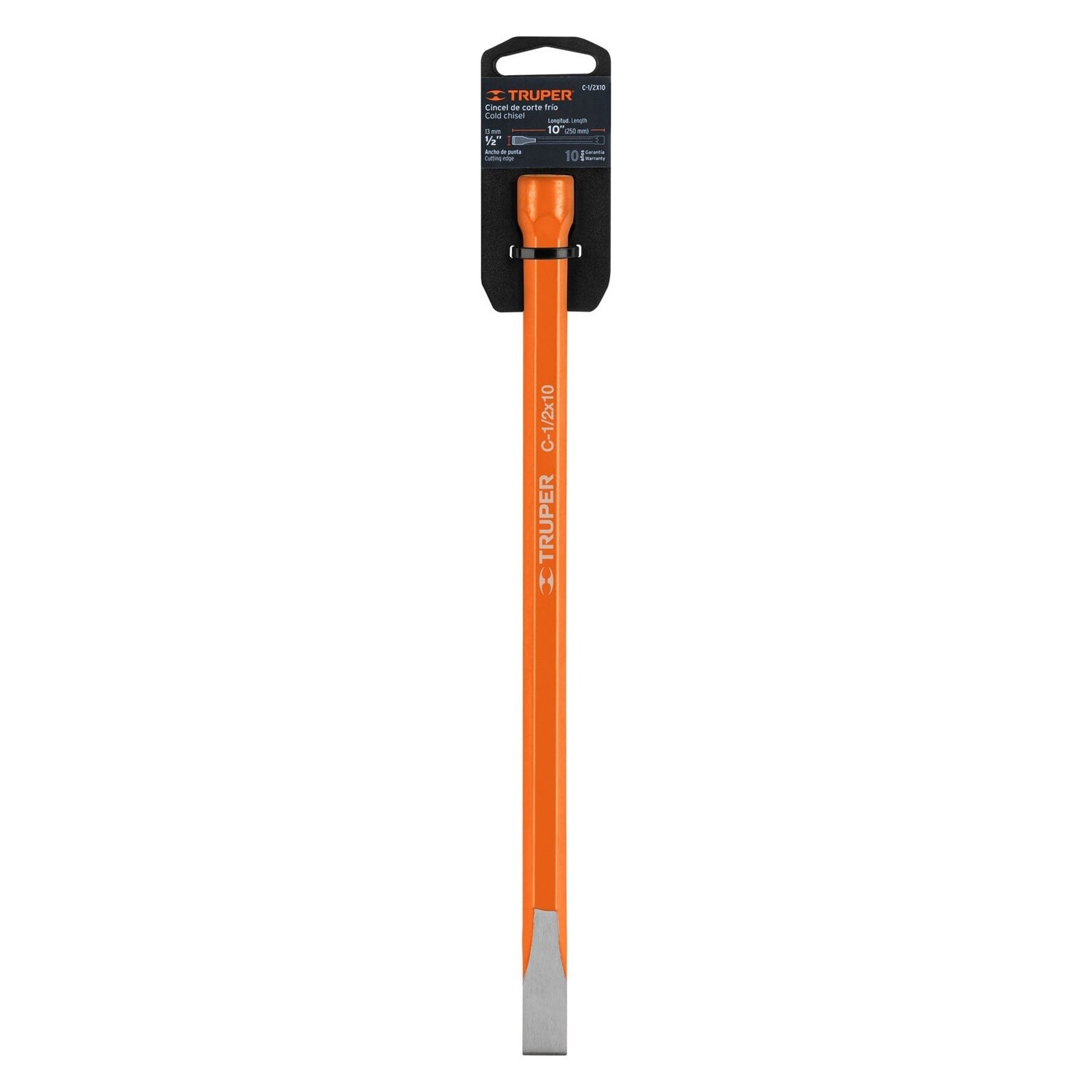 Cincel de corte frio de 1/2 X 10, Truper COD 12121