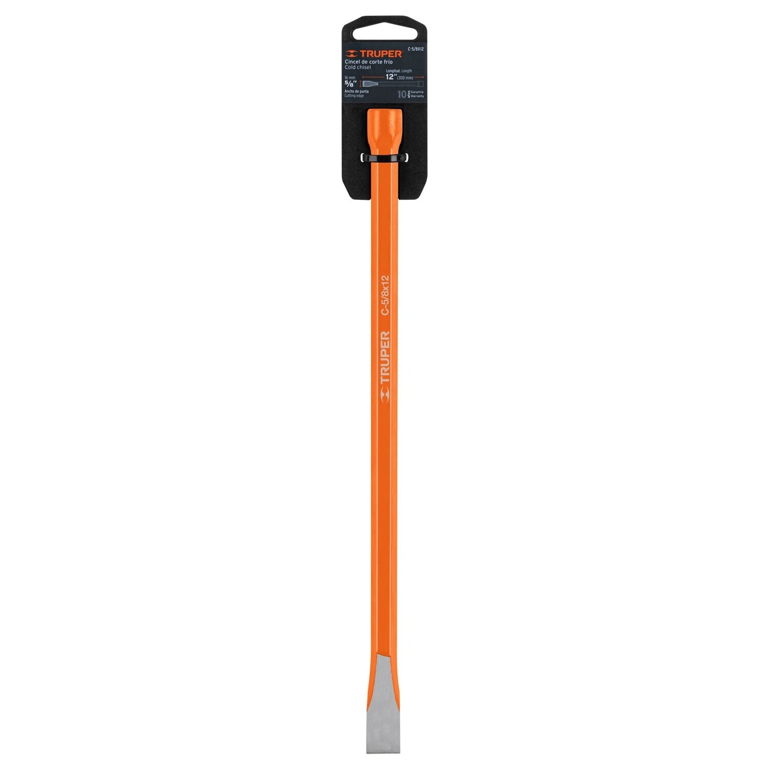 CINCEL DE CORTE FRIO, 5/8" X 12" COD 12136 TRUPER C-5/8X10