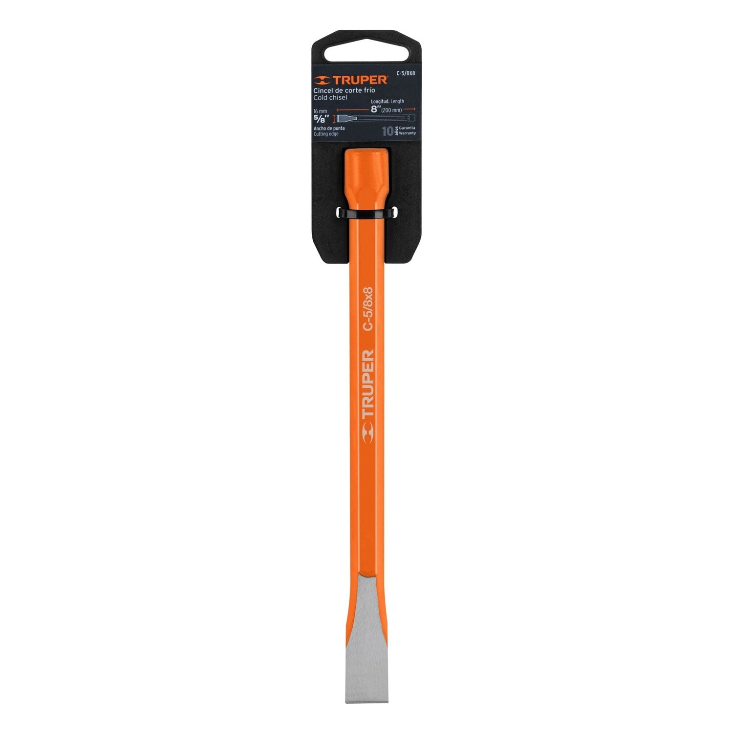 Cincel de corte frio de 5/8 X 8, Truper COD 12130