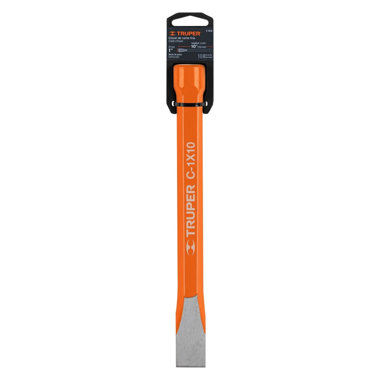 CINCEL DE CORTE FRIO 1" X10" COD 12163 TRUPER C- 1X8