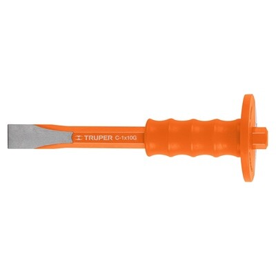CINCEL LADRILLERO, 1 X 10" CON GRIP  COD 12273 TRUPER C-1X10G
