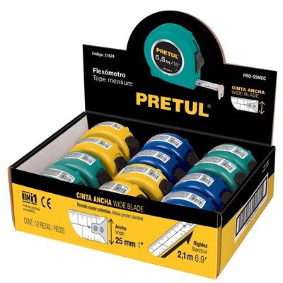 Flexometro 5.5 m cinta 25 mm, Pretul COD 21624