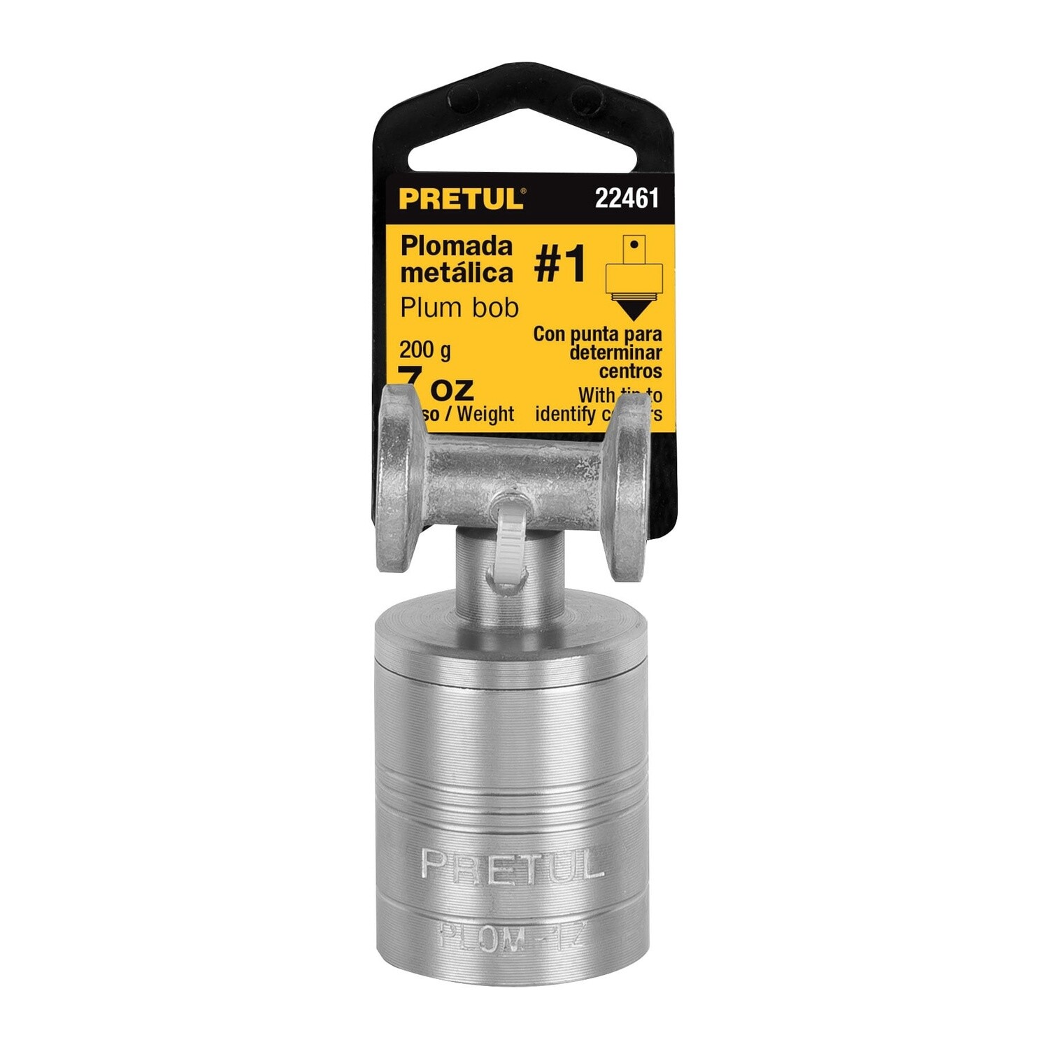 Plomada metalica de 200 g con centro, Pretul COD 22461