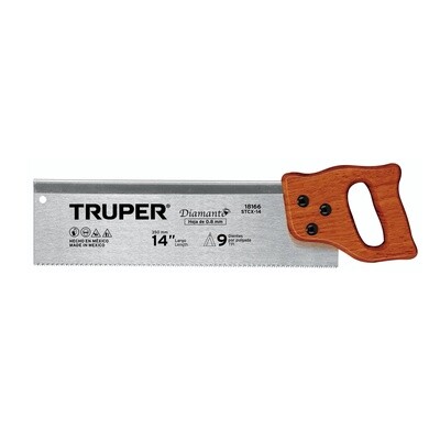 SERRUCHO 14" DIAMANTE, DE COSTILLA 9DPP COD 18166 TRUPER STCX-14