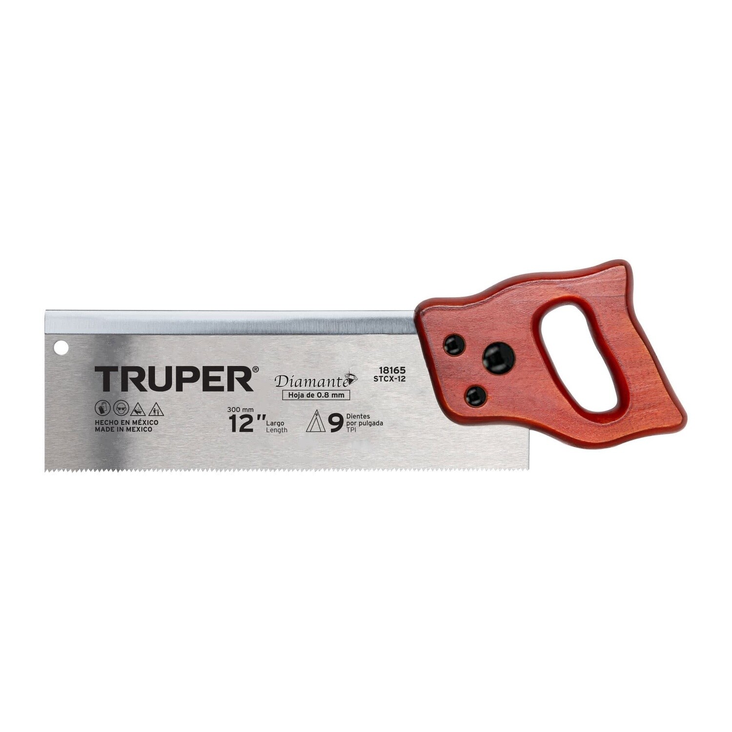 SERRUCHO 12" DIAMANTE, DE COSTILLA 9DPP COD 18165 TRUPER STCX-12