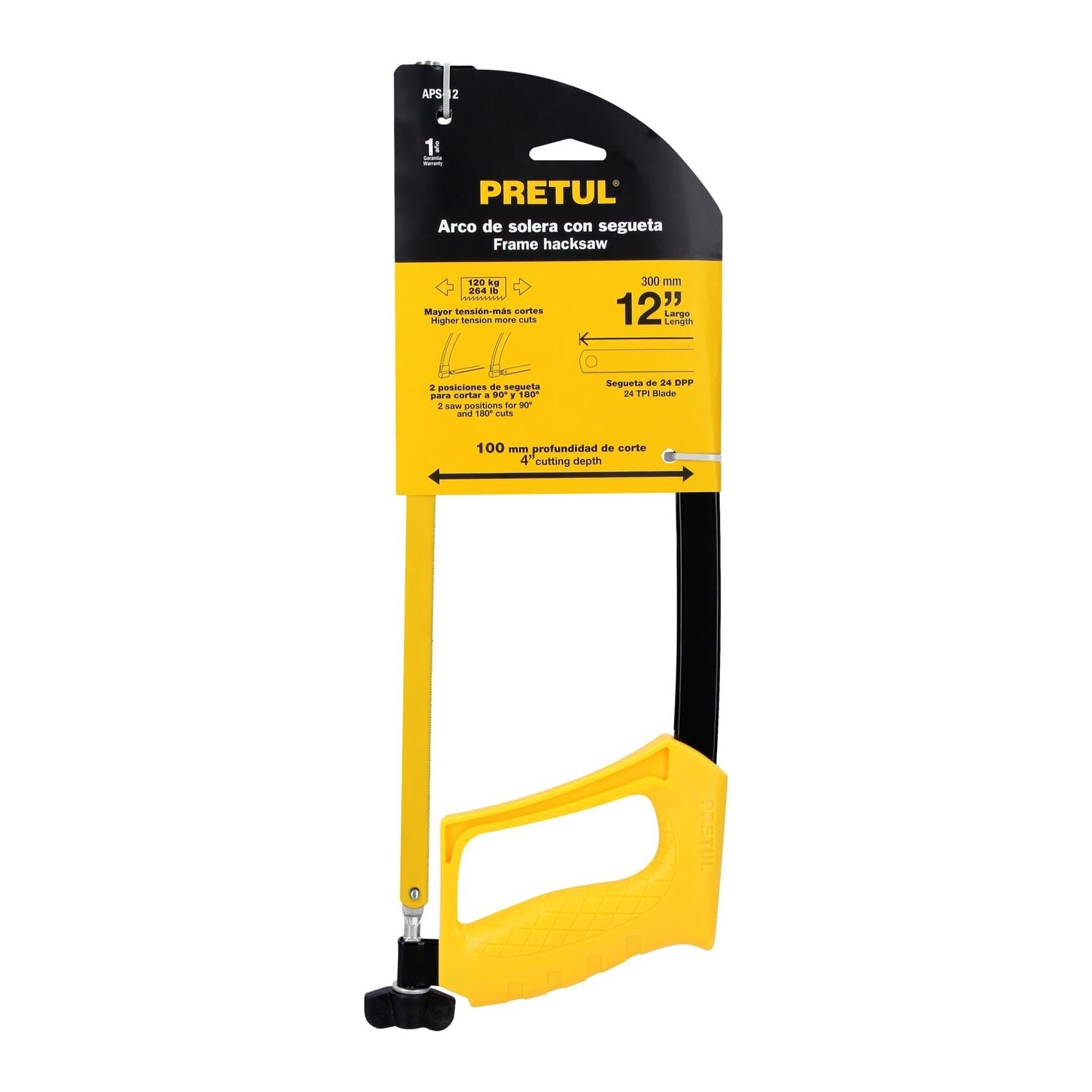 Arco 12 de solera para segueta, Pretul COD 20017