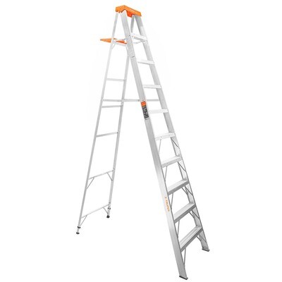 Escalera de tijera tipo II 9 peldanos y bandeja, Truper COD 10436