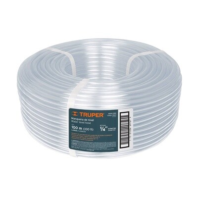 MANGUERA DE NIVEL 1/4" POR METRO COD 19860 TRUPER MAN-1/4N
