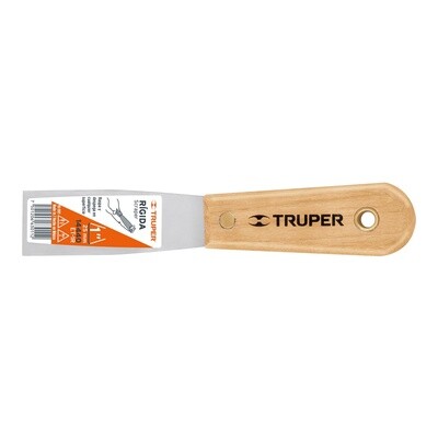 ESPATULA RIGIDA, MANGO DE MADERA,  1" COD 14440 TRUPER ET-1R
