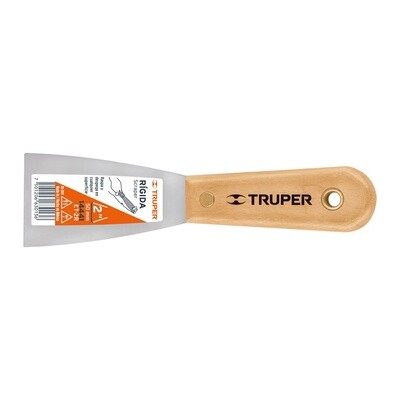 Espatula rigida 2 con mango de madera, Truper COD 14441