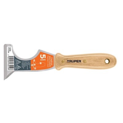 Espatula 2-1/2 de 5 usos con mango de madera, Truper COD 14458