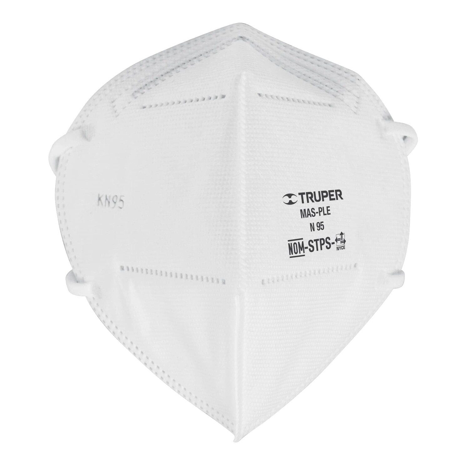 Respirador plegable N95, para polvos y particulas, Truper COD 14427