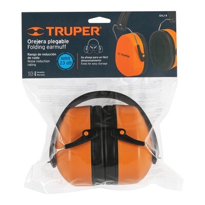 Orejera plegable, ajustable, Truper COD 14007