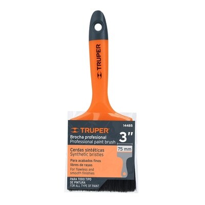 BROCHA PROFESIONAL, MANGO DE PLASTICO,  3" COD 14485 TRUPER BRT-3