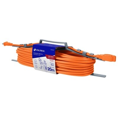 Extension electrica de uso rudo 20 m 2x16 AWG, Volteck COD 48049