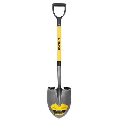 Pala redonda Tru Pro, puno Y, mango de fibra de vidrio COD 17150
