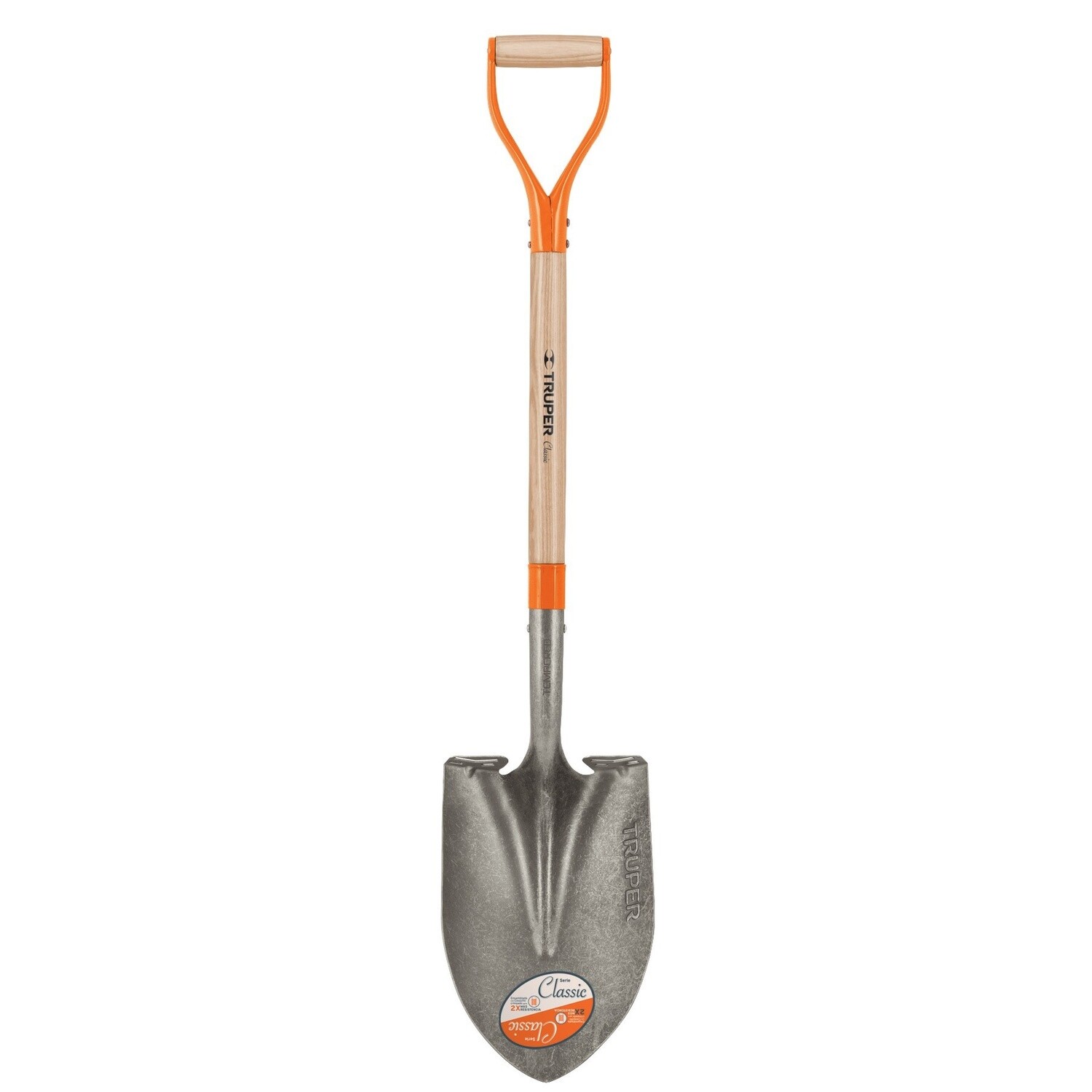 Pala redonda Classic, puno Y, Truper COD 17154