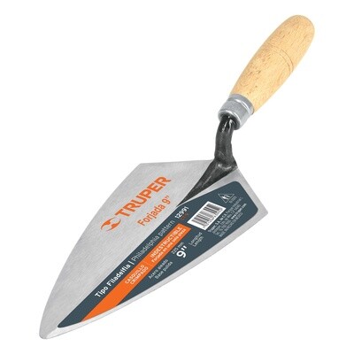 Cuchara para albanil 9 forjada tipo Filadelfia, Truper COD 12991