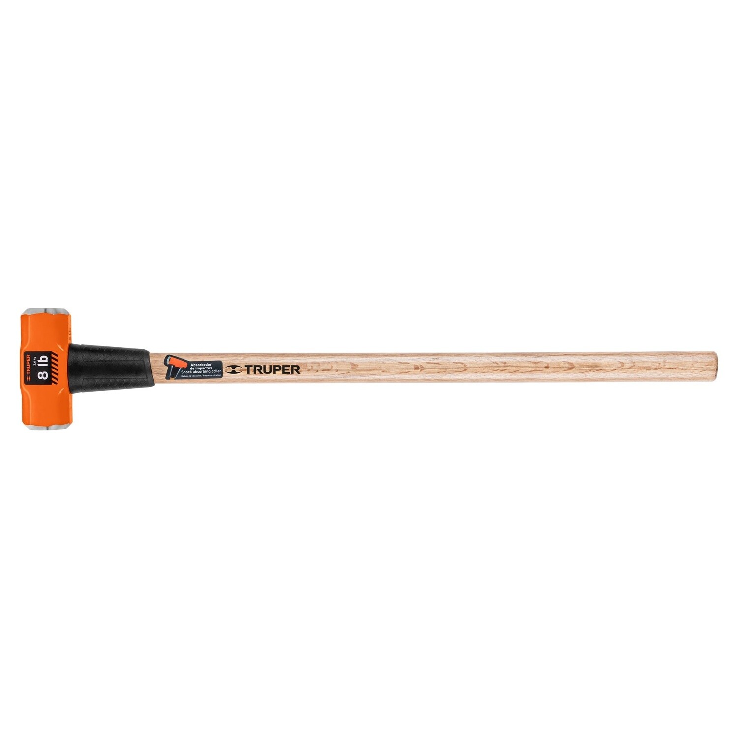 Marro octagonal 8 lb, mango de madera 36, Truper COD 16511