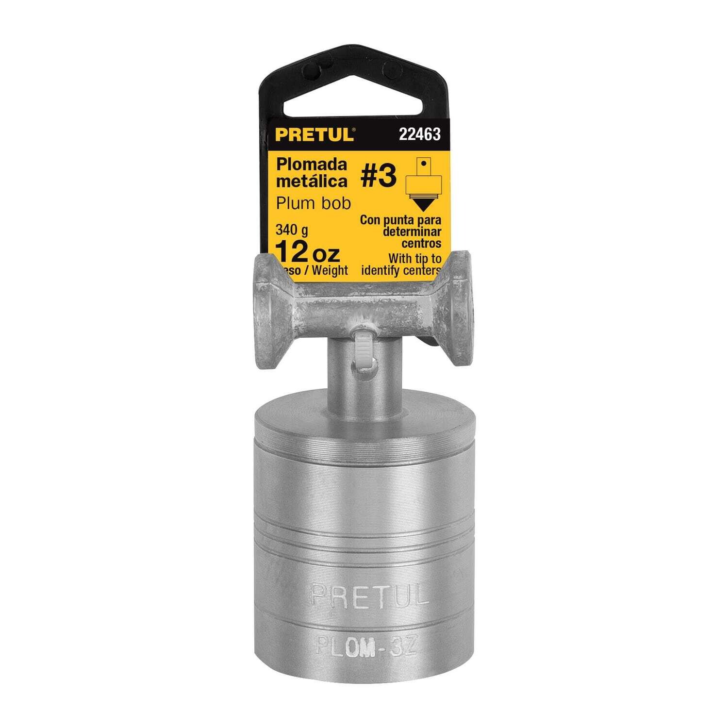 Plomada metalica de 340 g con centro, Pretul COD 22463