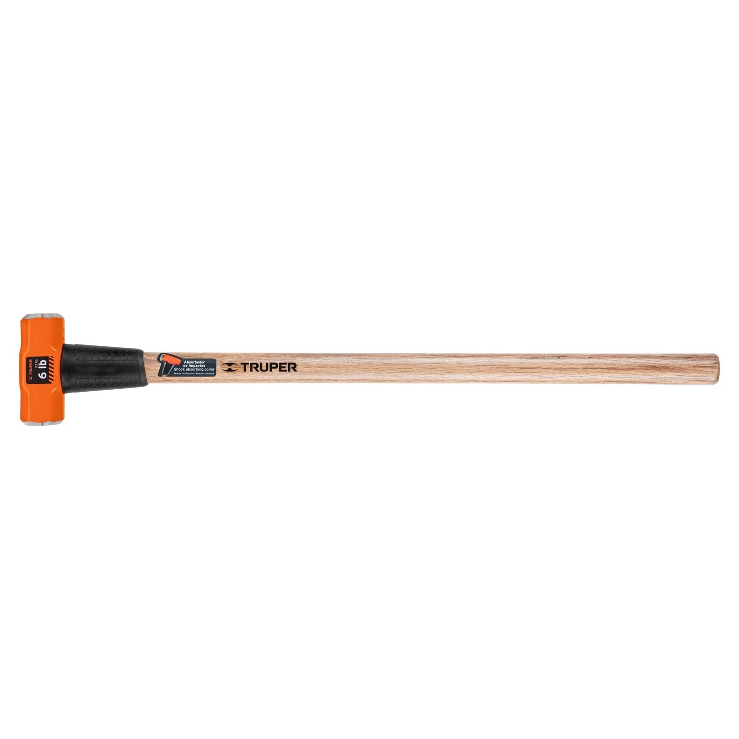 Marro octagonal 6 lb, mango de madera 36, Truper COD 16509