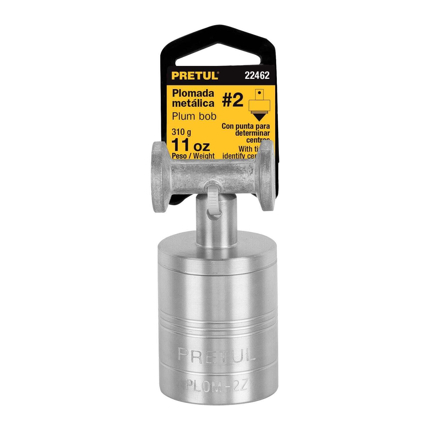 Plomada metalica de 310 g con centro, Pretul COD 22462