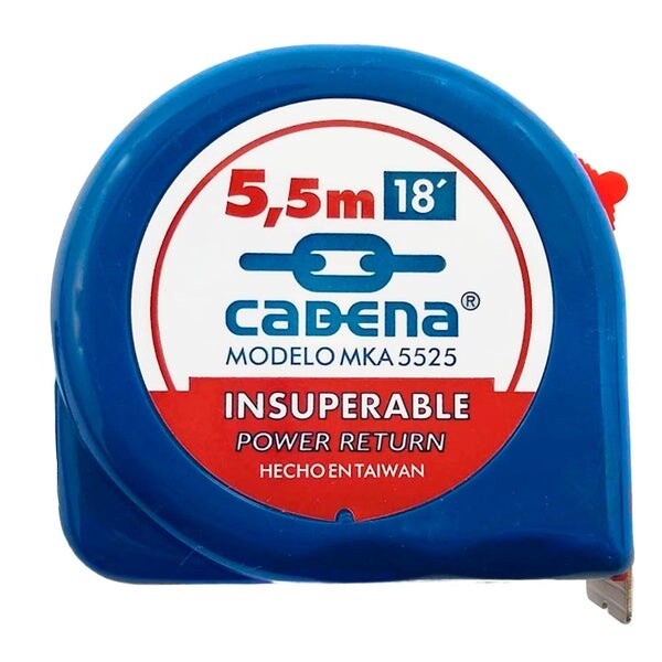 FLEXOMETRO CADENA 5.5 MTS MODELO MKA-5525 (AZUL)