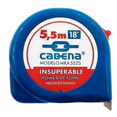 FLEXOMETRO CADENA 5.5 MTS MODELO MKA-5525 (AZUL)